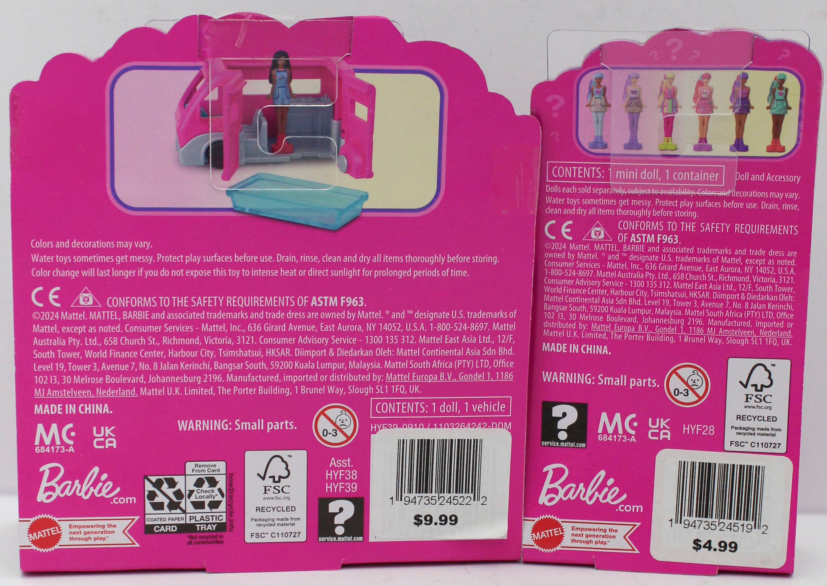 BARBIE MINLAND TRAY 75PC