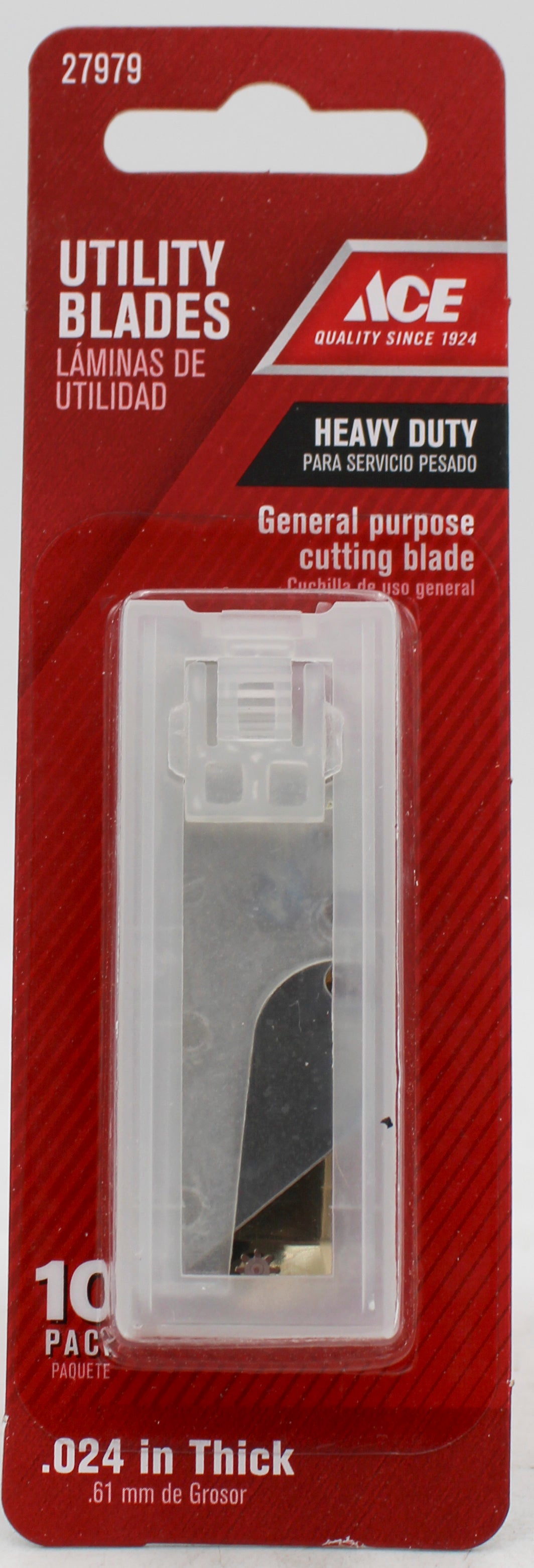 ACE UTILITY KNIFE POCKET PACK BLADE DISPENSER 10PK