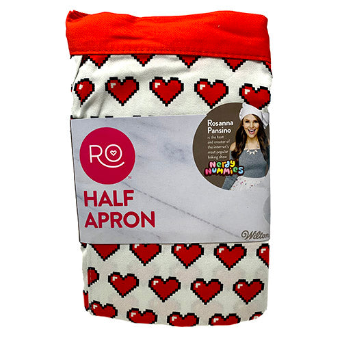 WILTON HALF APRON/HEARTS