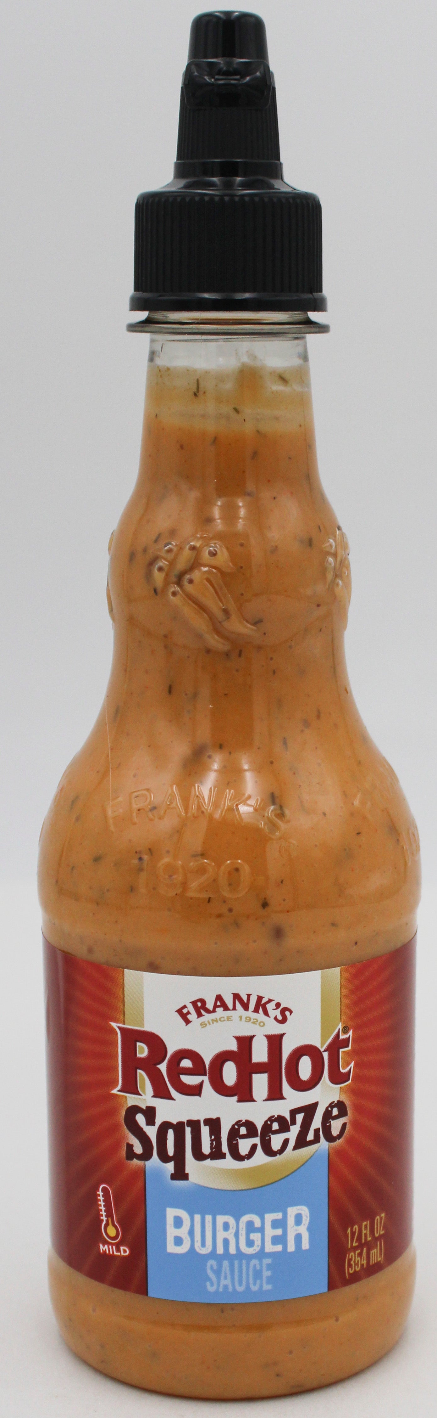 FRANKS REDHOT BURGER SAUCE SQUEEZE 12 FL Oz BB 7/6/26