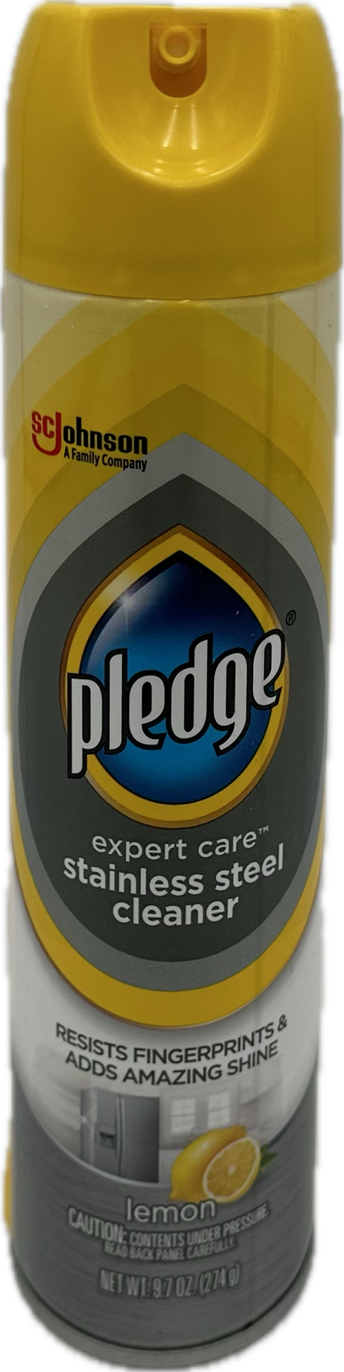 PLEDGE STAINLESS STEEL CLEANER 9.7oz LEMON US