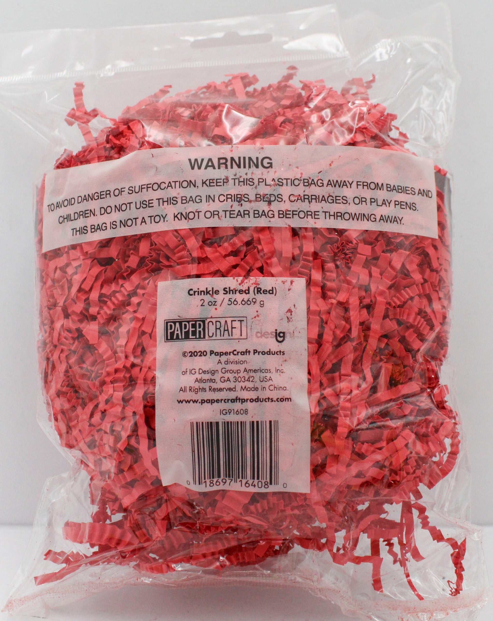 GIFT PAPER SHRED 2OZ - RED