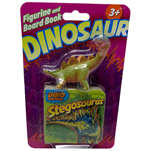 BOARD BOOK W/FIGURINE-STEGOSAURUS