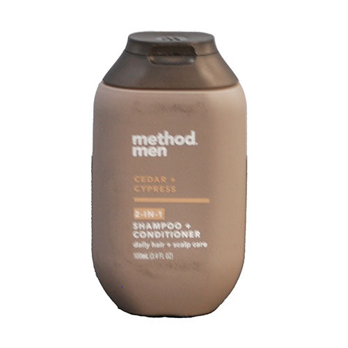 METHOD MEN 2-IN-2 SHAMPOO/CONDITIONER 3.4 OZ -CEDAR/CYPRESS