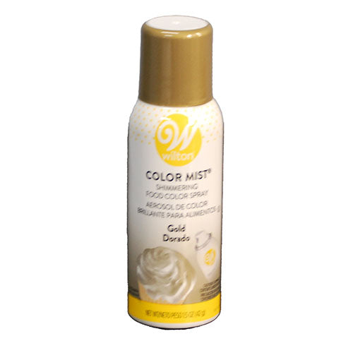 WILTON COLOR MIST SHIMMERING GOLD 1.5 OZ BEST BY 2/8/24