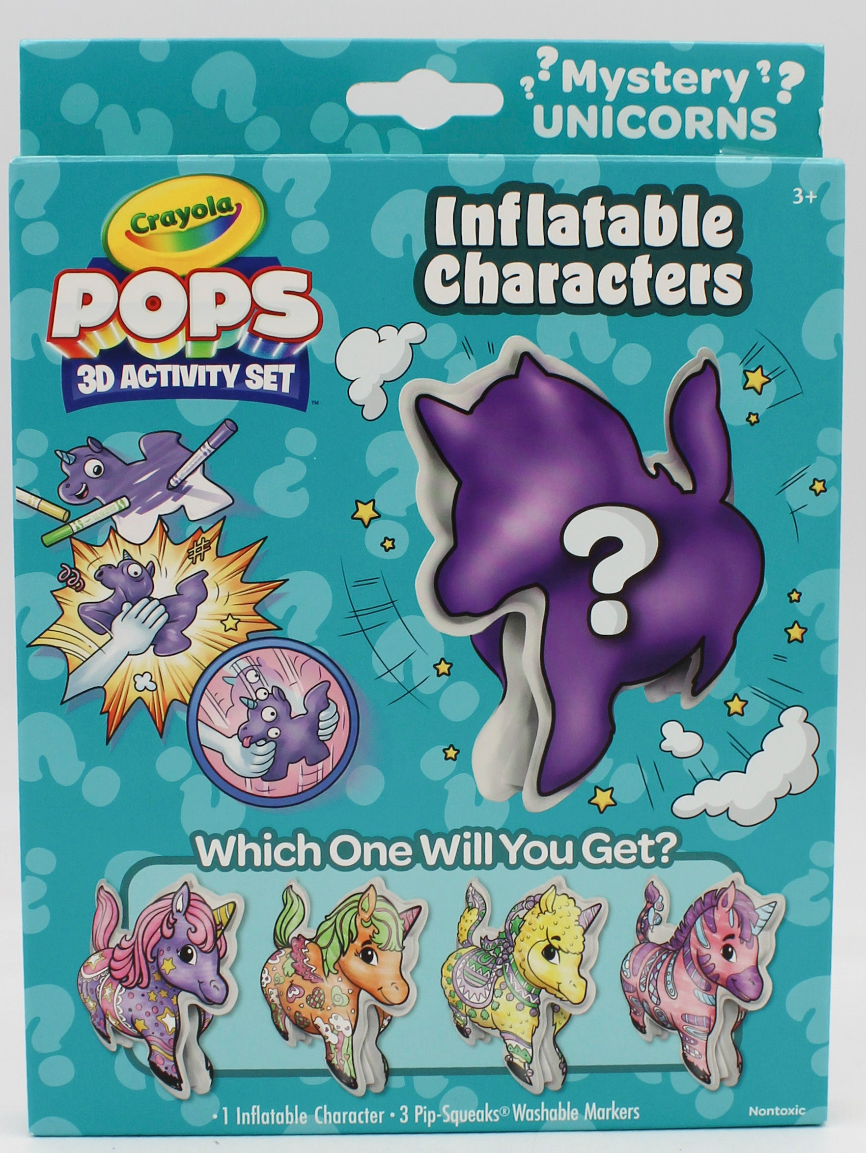 CRAYOLA POPS 3D INFLATABLE CHARACTER, MINI BOX ACTIVITY SET NI