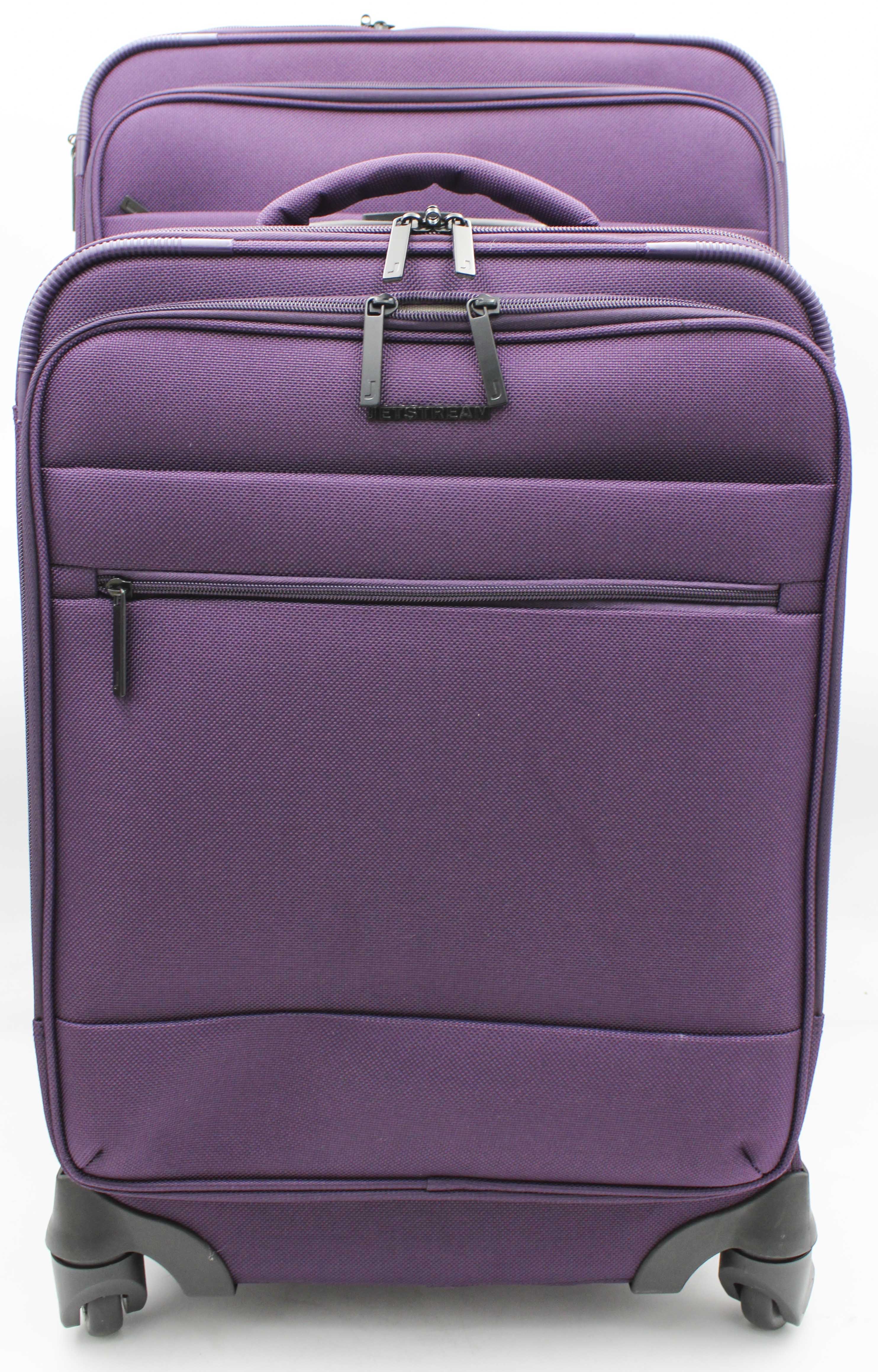 JETSTREAM 2PC LUGGAGE SET W/ 2 PACKING CUBES - 25'' CHECK IN AND 20'' CARRY ON