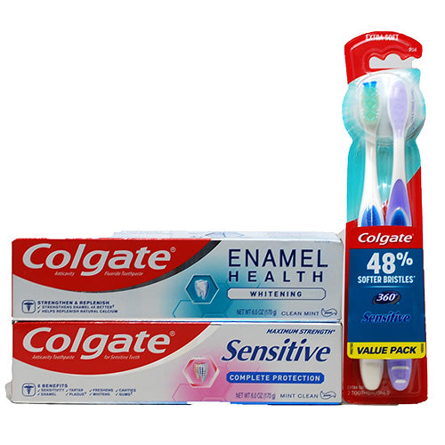 COLGATE T/PASTE 6oz ASST(10/22) T/BRUSH 2PK-ASST DSPLY NI