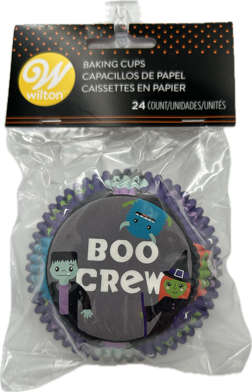 HALLOWEEN BAKING CUP BOO CREW STANDARD 24 CT NI