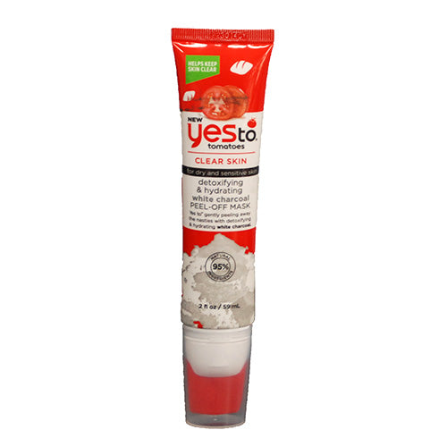 YESTO TOMATOES WHITE CHARCOAL PEEL OFF MASK 2OZ EXP 3/31/24