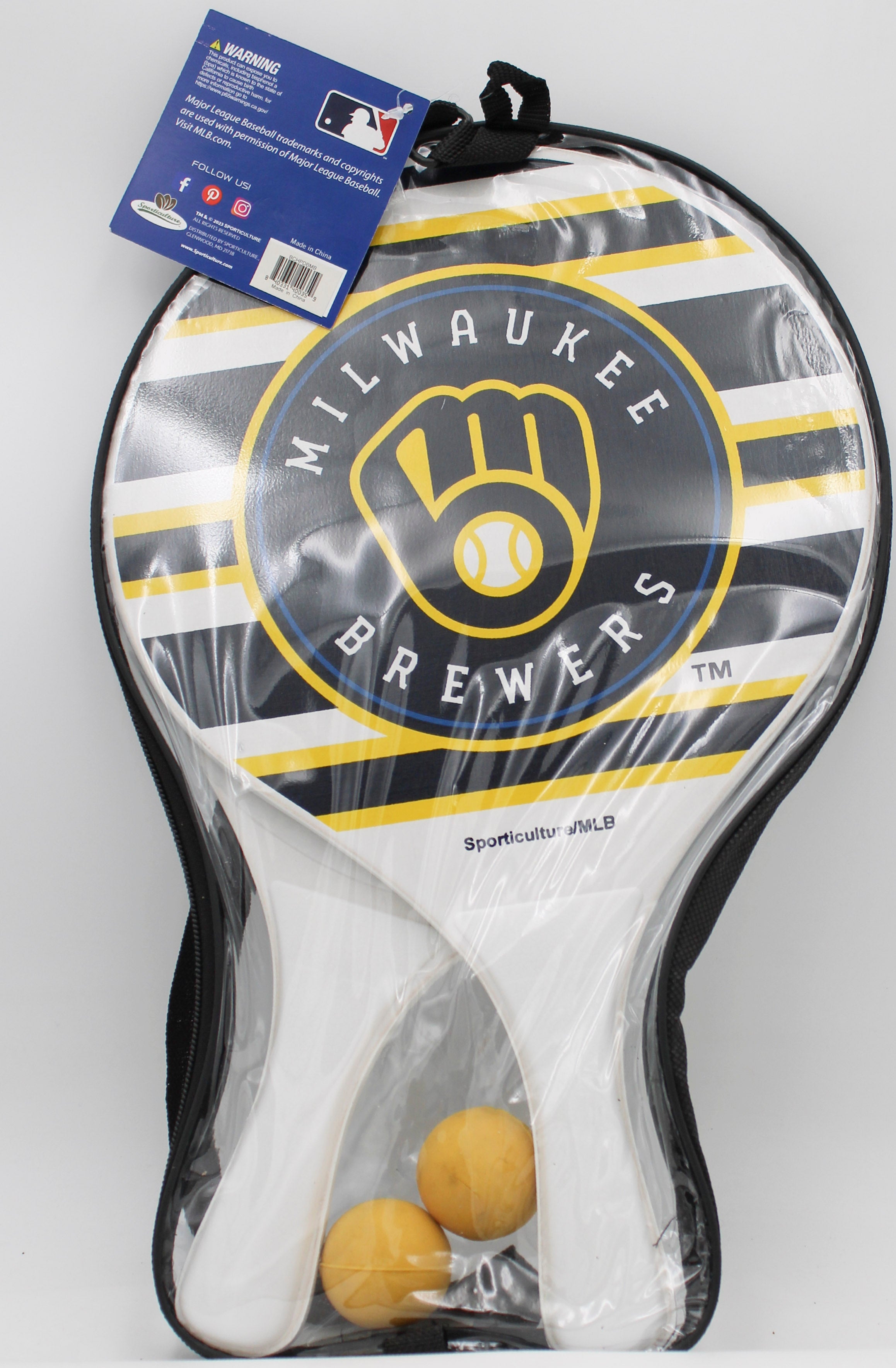 MILWAUKEE BREWERS BEACH PADDLEBALL2 PACK