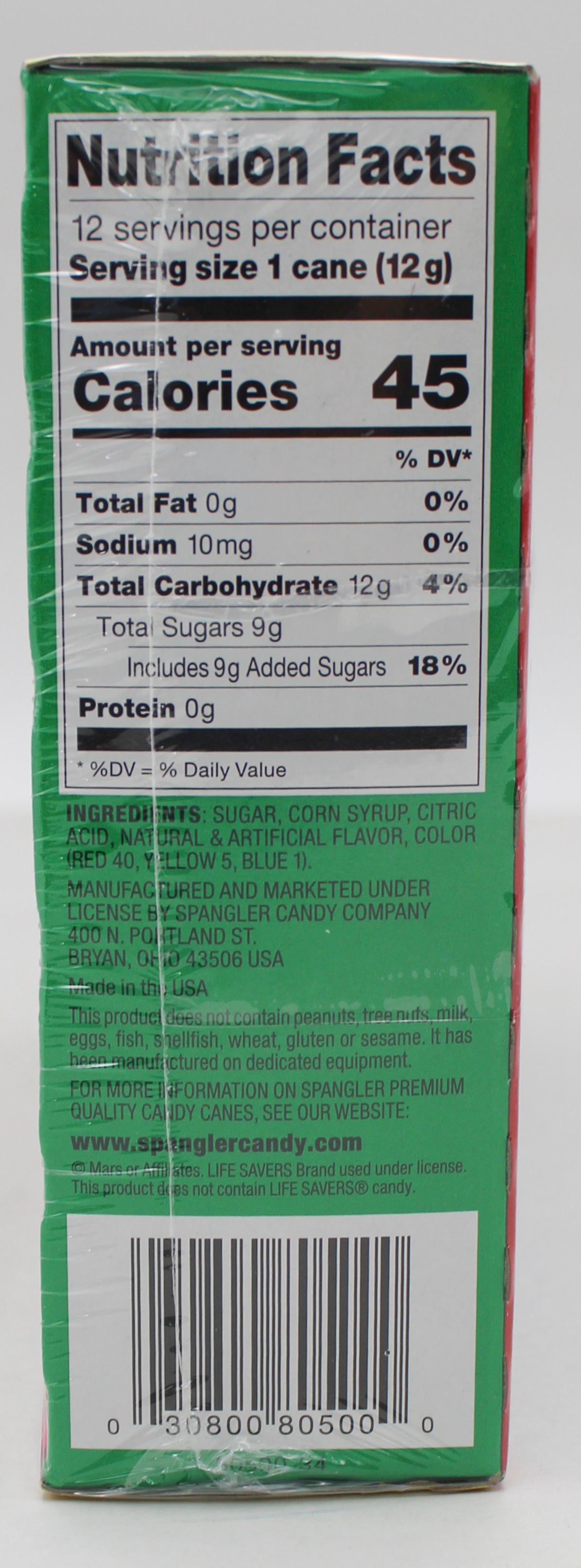 LIFESAVERS 12ct CANDY CANES 5.3oz BB 02/10/28