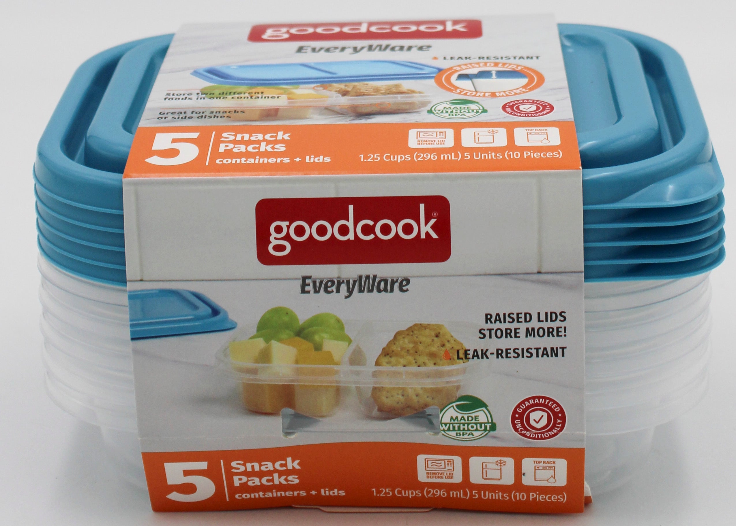 GOODCOOK EVERYWHERE 5CT 1.5 CUP SNACKPACK