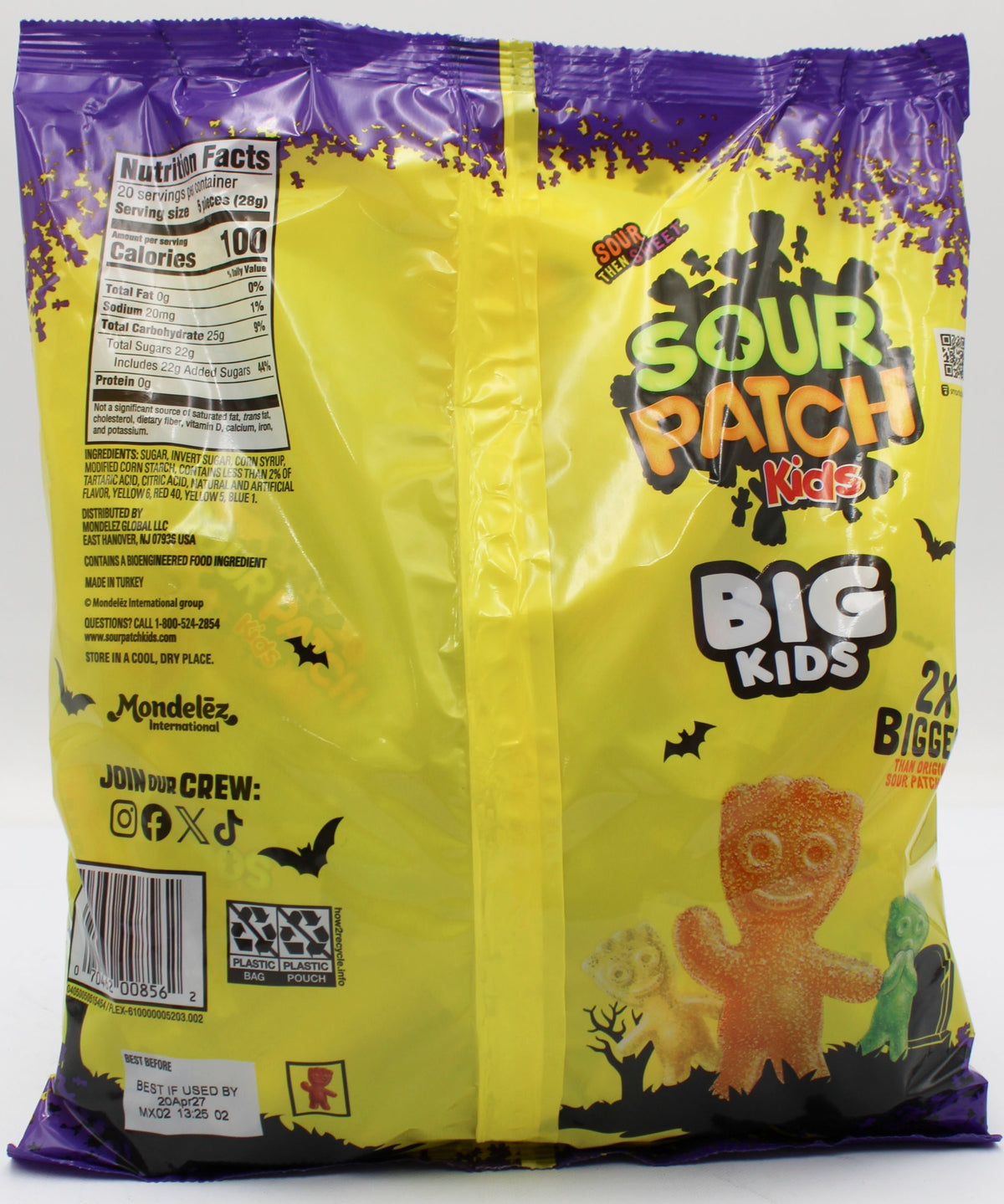 SOUR PATCH KIDS CHANGEMAKER SOFT & CHEWY CANDY, 19 OZ BAG - BB 4/20/2027