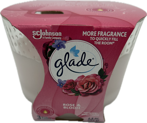 GLADE 3-WICK CANDLE ROSE & BLOOM 6.8oz US