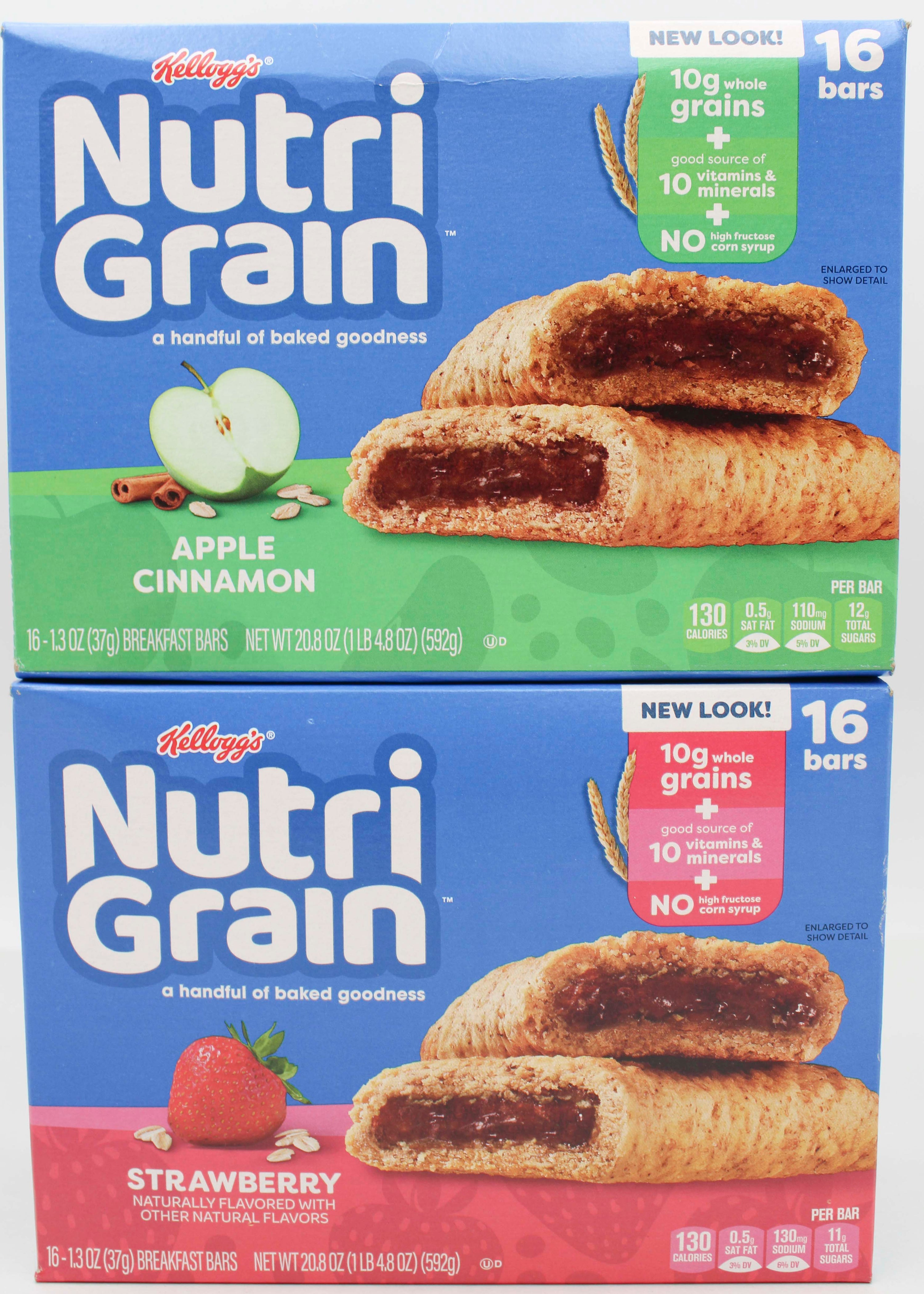 NUTRI-GRAIN BREAKFAST BARS ASSORTED 48CT 62.4 Oz BB 9/13/26 NI