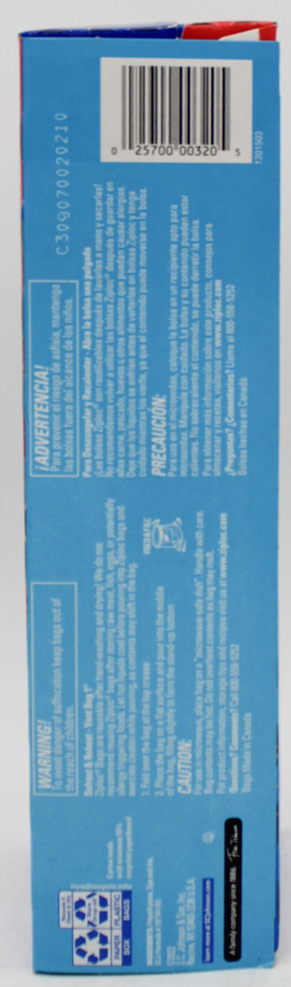 SP ZIPLOC BAG STORAGE 38CT GALLON SIZE