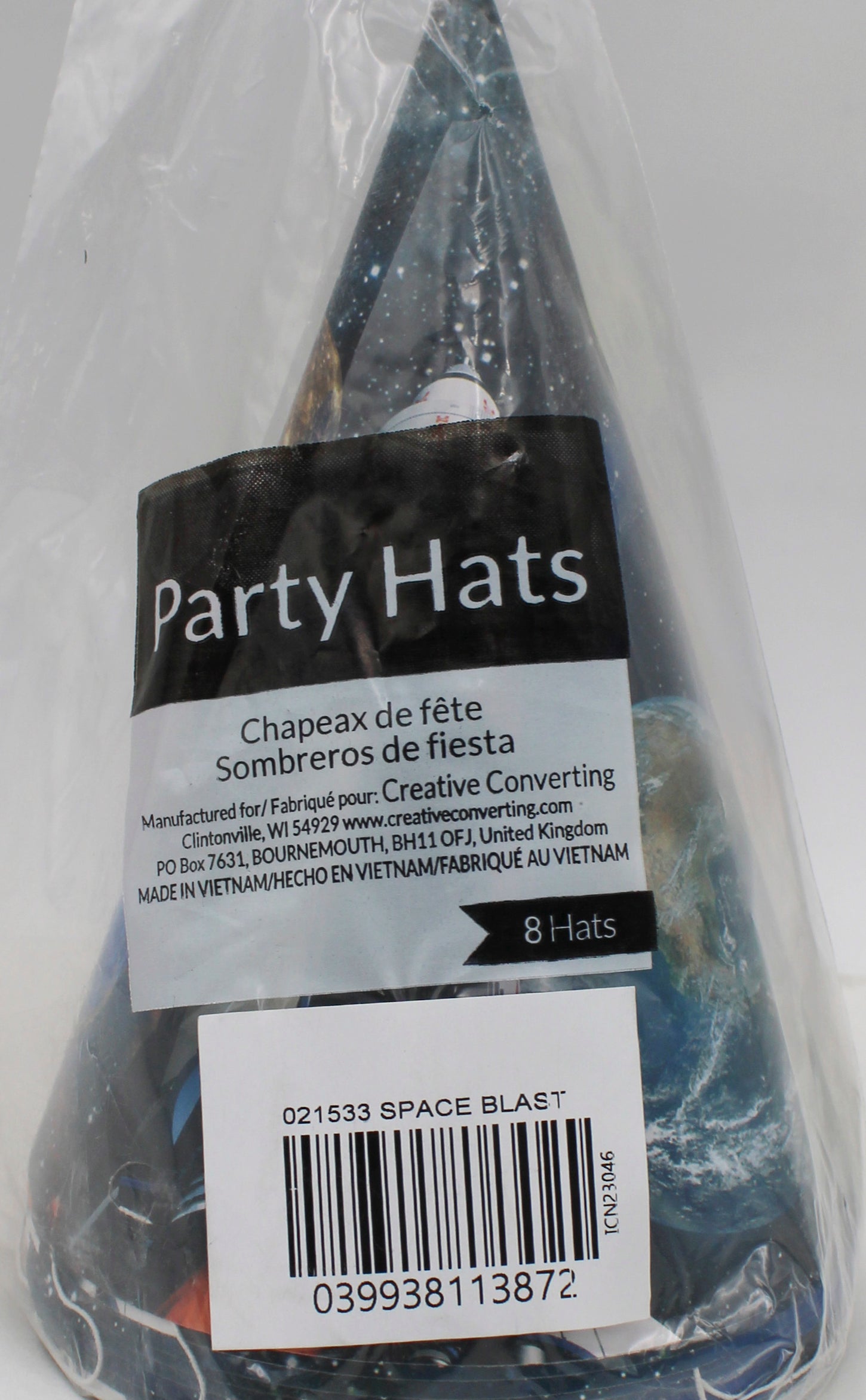 HAT CHILD 8CT SPACE BLAST