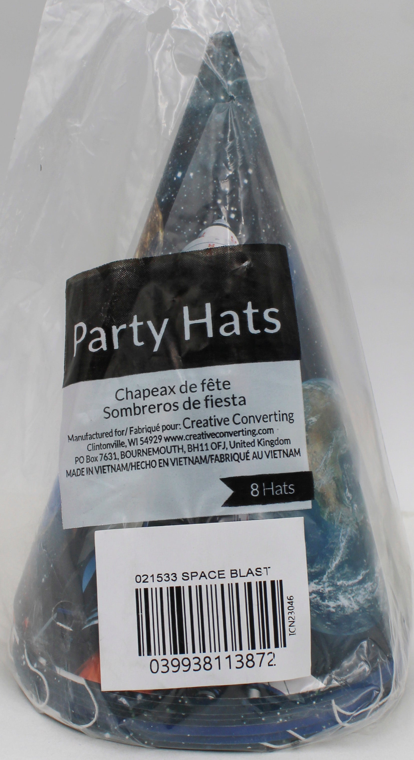 HAT CHILD 8CT SPACE BLAST