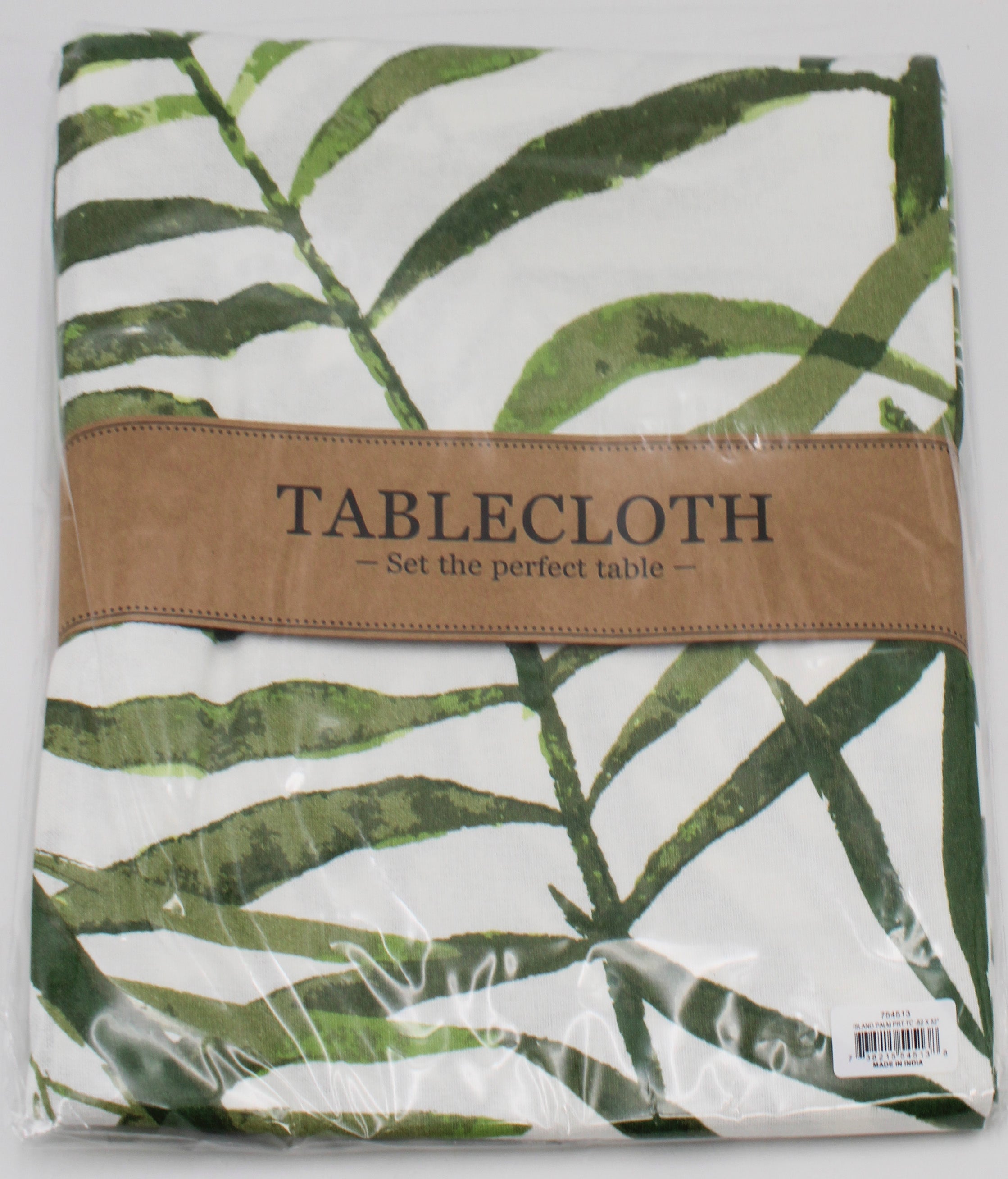 TABLECLOTH -  52 X 52 ISLAND PALM PRINTED