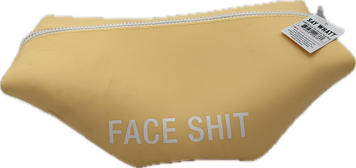 FACE SHIT LARGE SILICONE COSMETIC BAG