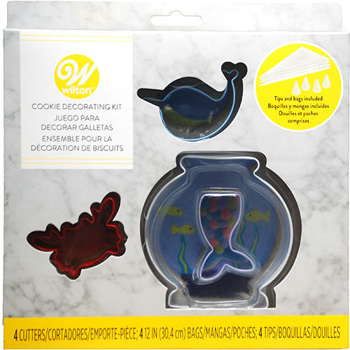 COOKIE DECORATING 12PC KIT-SEA LIFE