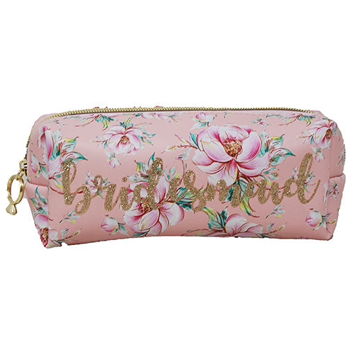 ZIPPER COSMETIC BAG 1CT-FLORAL/BRIDESMAID