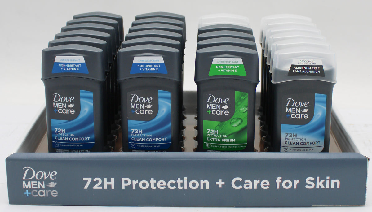 DOVE MEN + CARE IS/DS MIXED 2.7oz/3oz PDQ