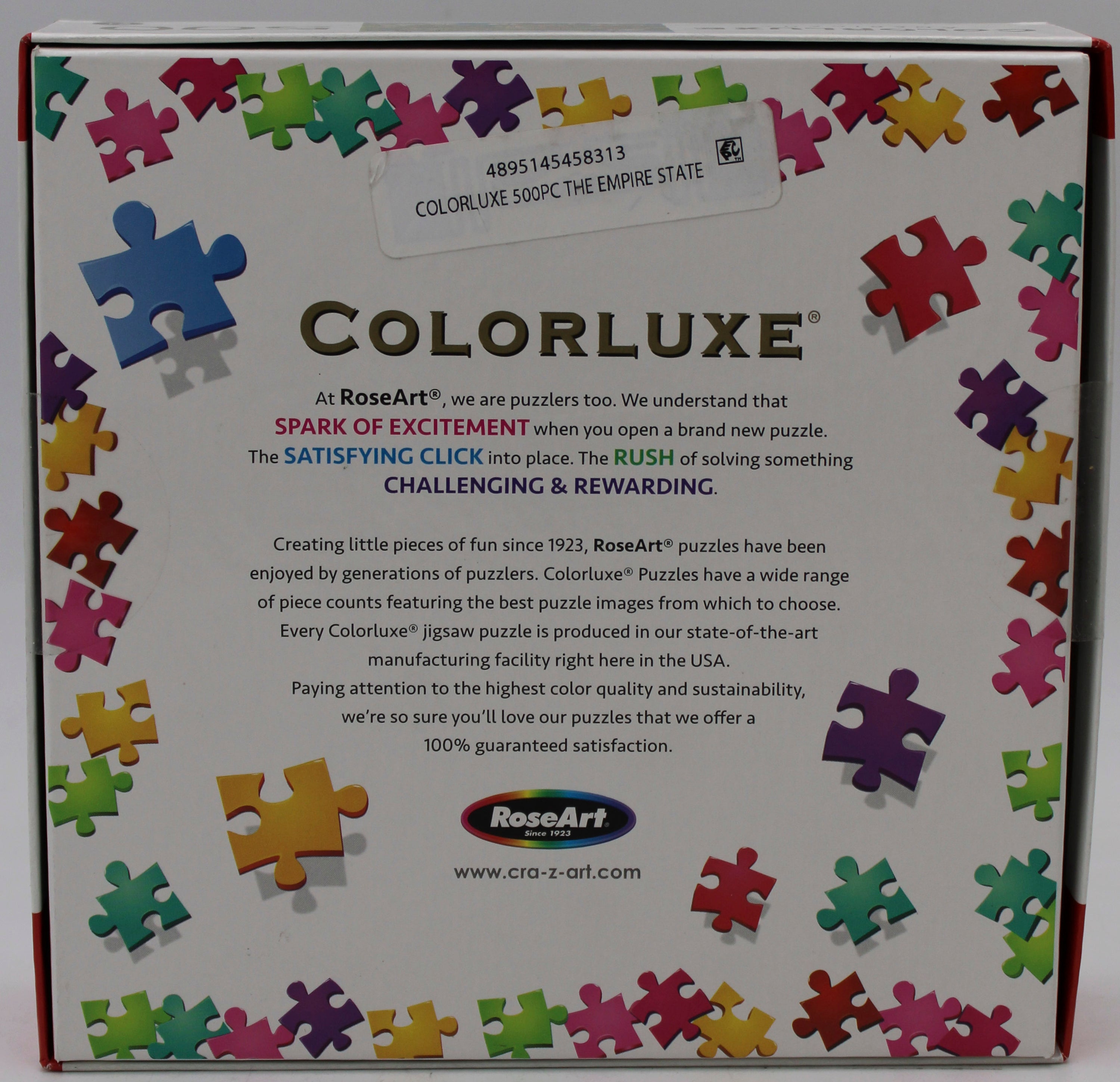 CRA-Z-ART COLORLUXE AMERICANA PUZZLE THE EMPIRE STATE 500PC