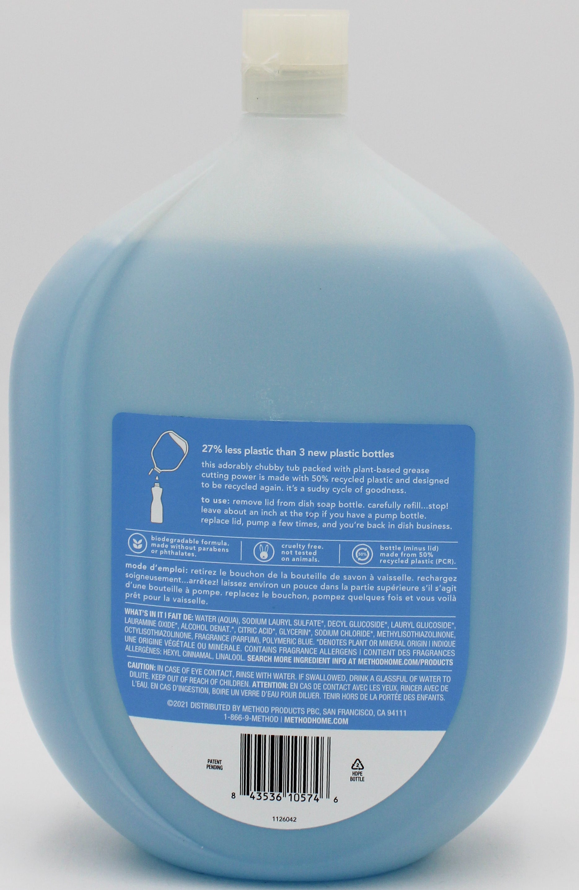 METHOD DISH REFILL  SEA MINERALS  54OZ US