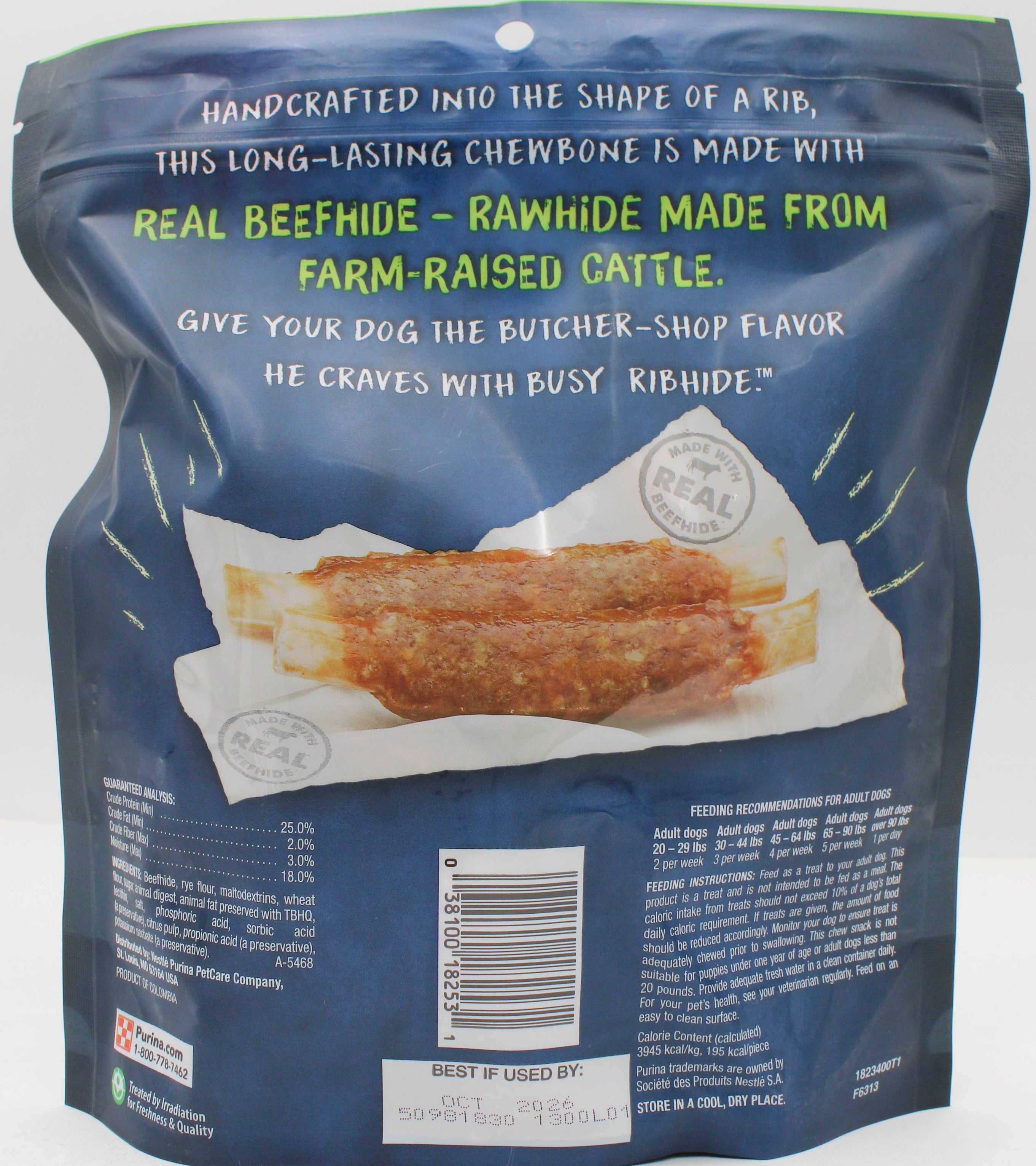 PURINA BUSY RIBHIDE S/M 17.5oz BB 10.31.26 NI
