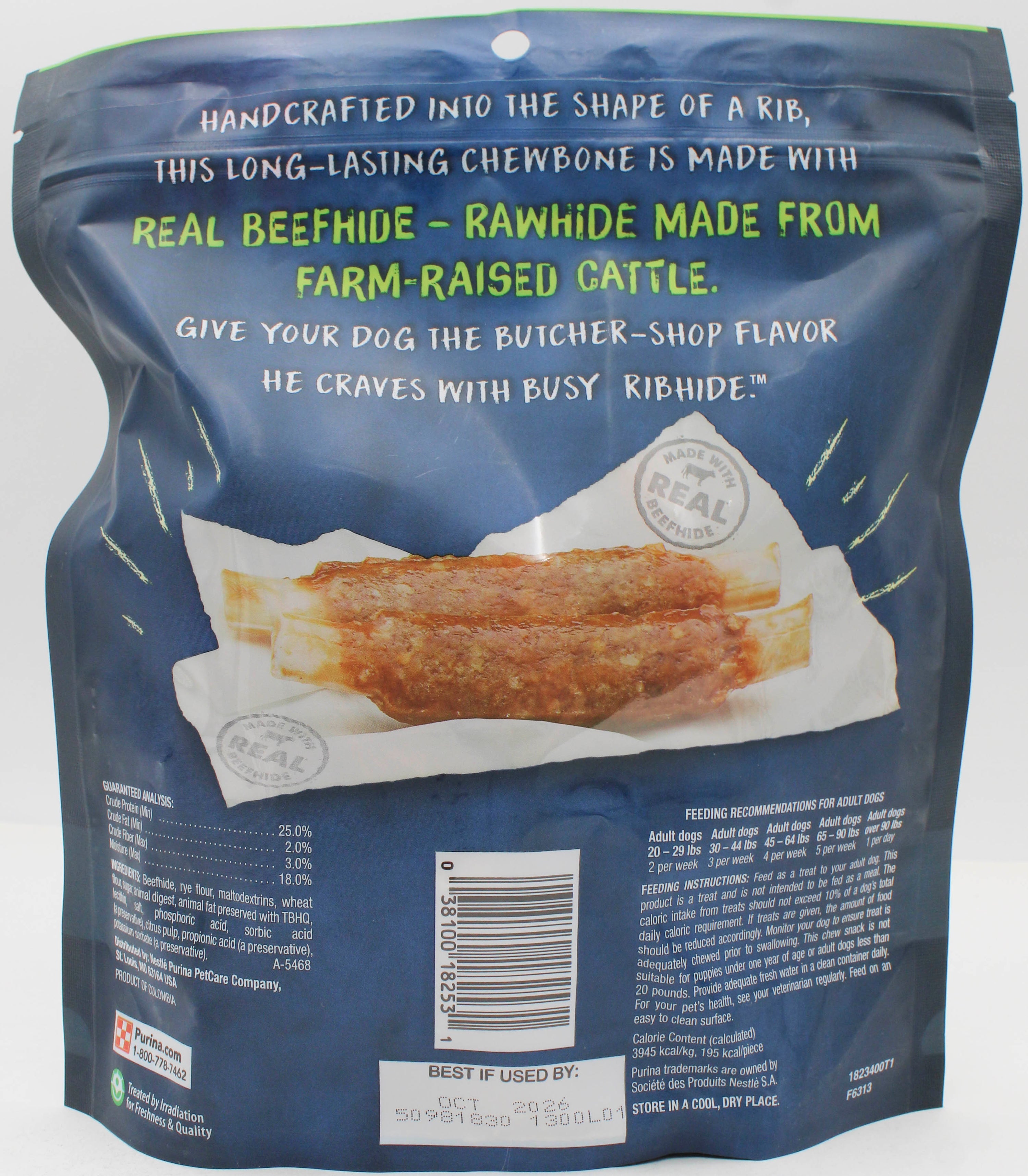PURINA BUSY RIBHIDE S/M 17.5oz BB 10.31.26 NI
