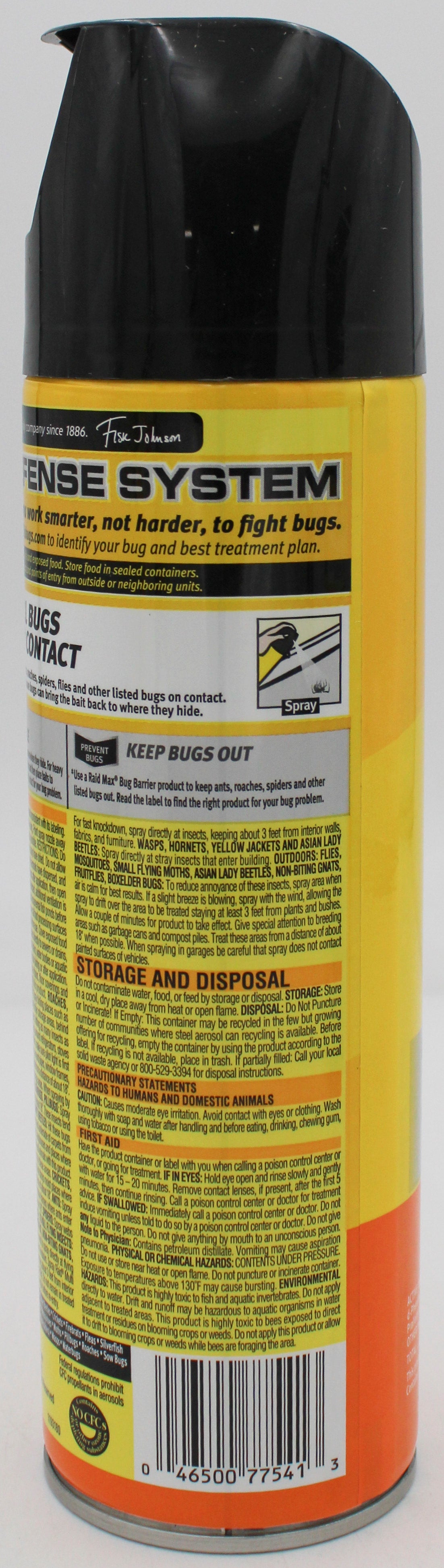 RAID ORANGE MULTI INSECT KILLER AEROSOL 15oz