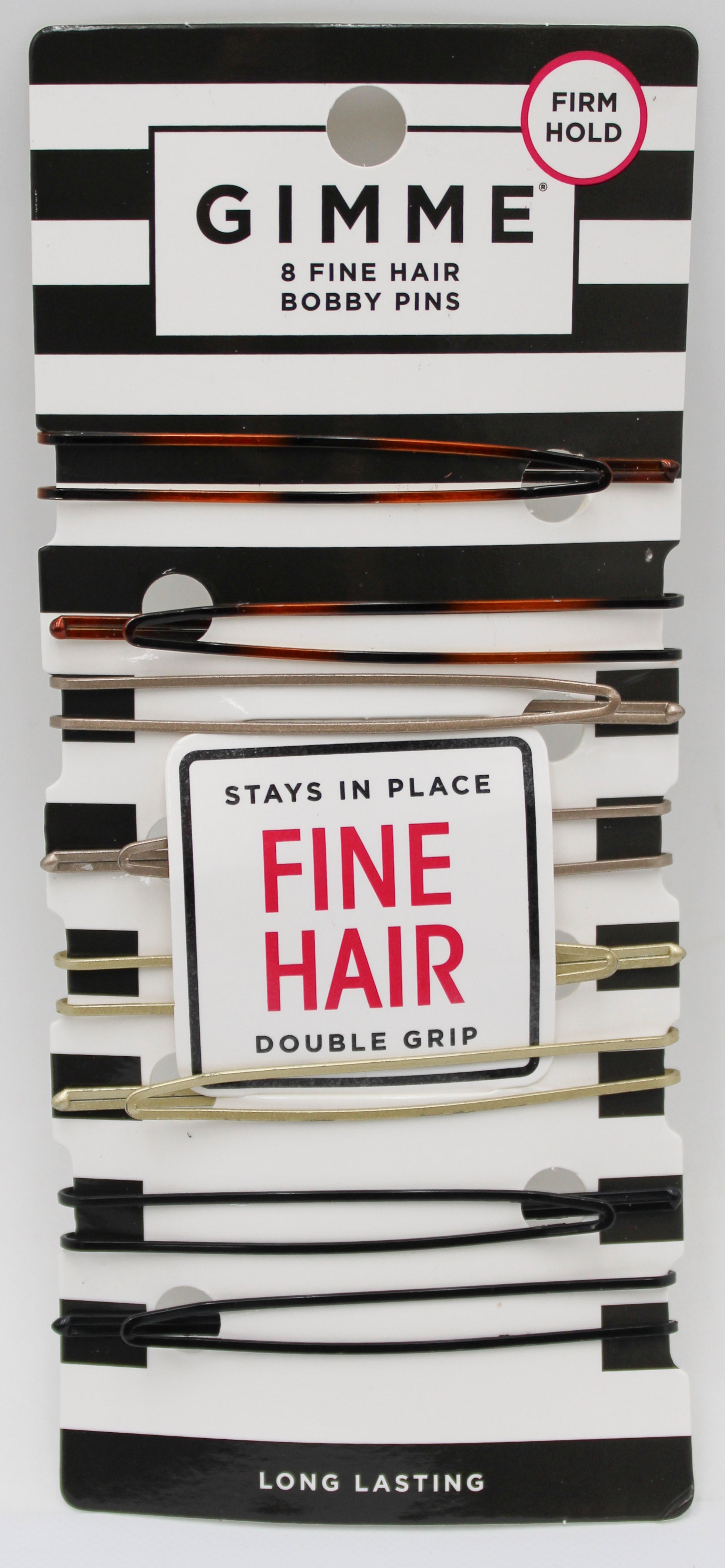 GIMME Double Grip Firm Hold Pins 8-Pack