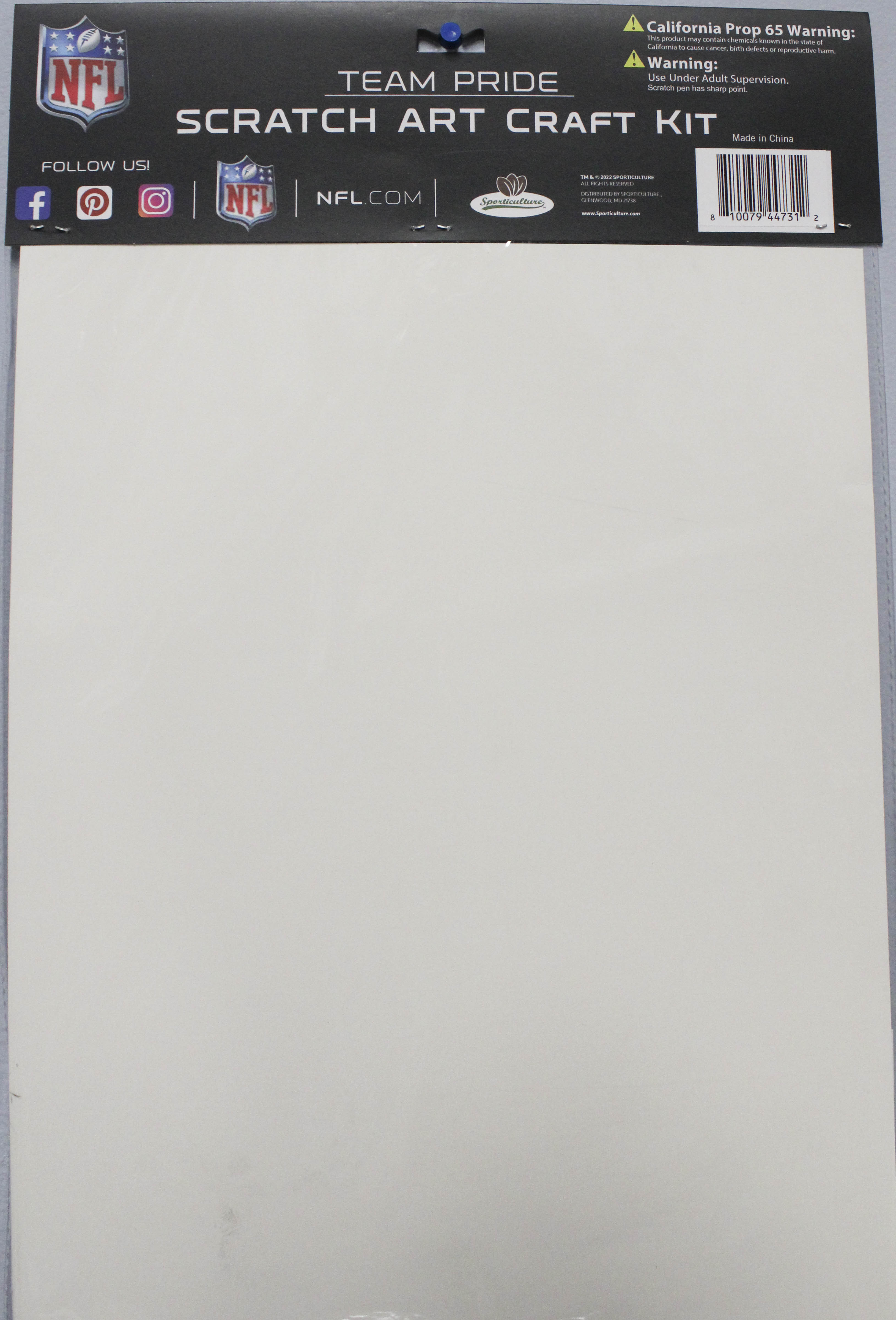 TENESSEE TITANS SCRATCH ART CRAFT KIT
