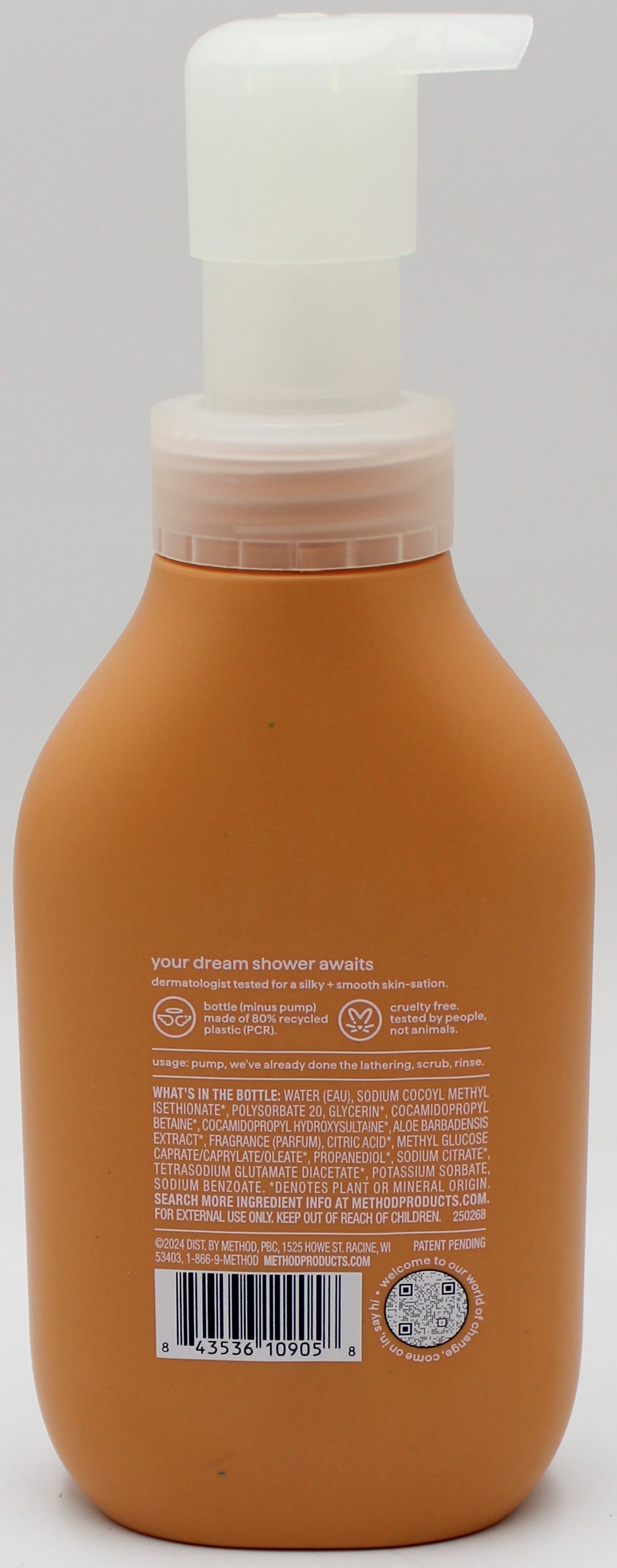 METHOD FOAMING BODY WASH VETIVER + AMBER 13.5oz US