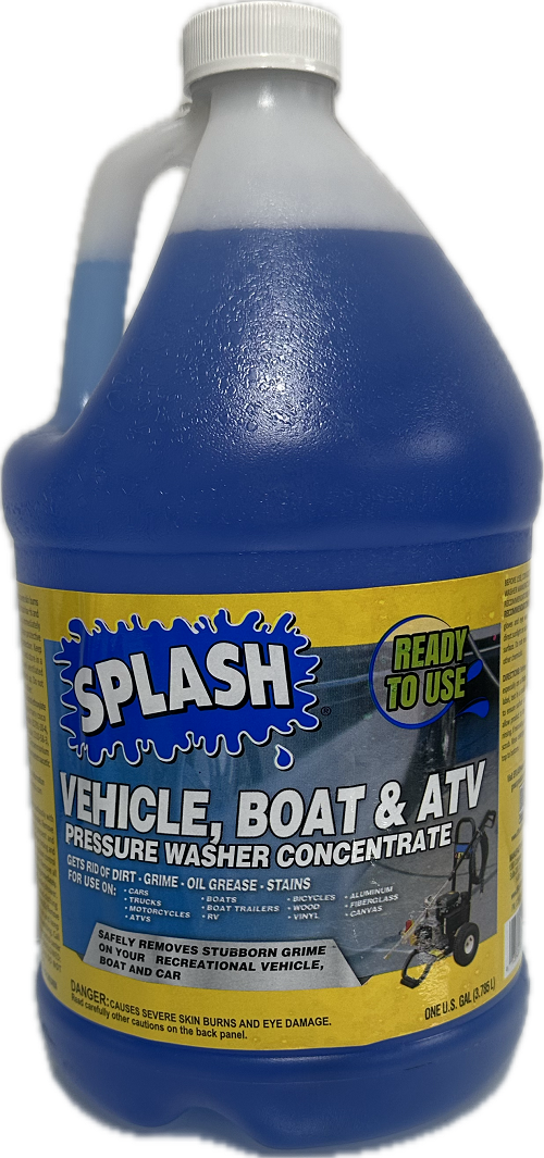 SPLASH PRESSURE WASHER CONCENTRATE VEHICLE, BOAT, ATV 1 GALLON
