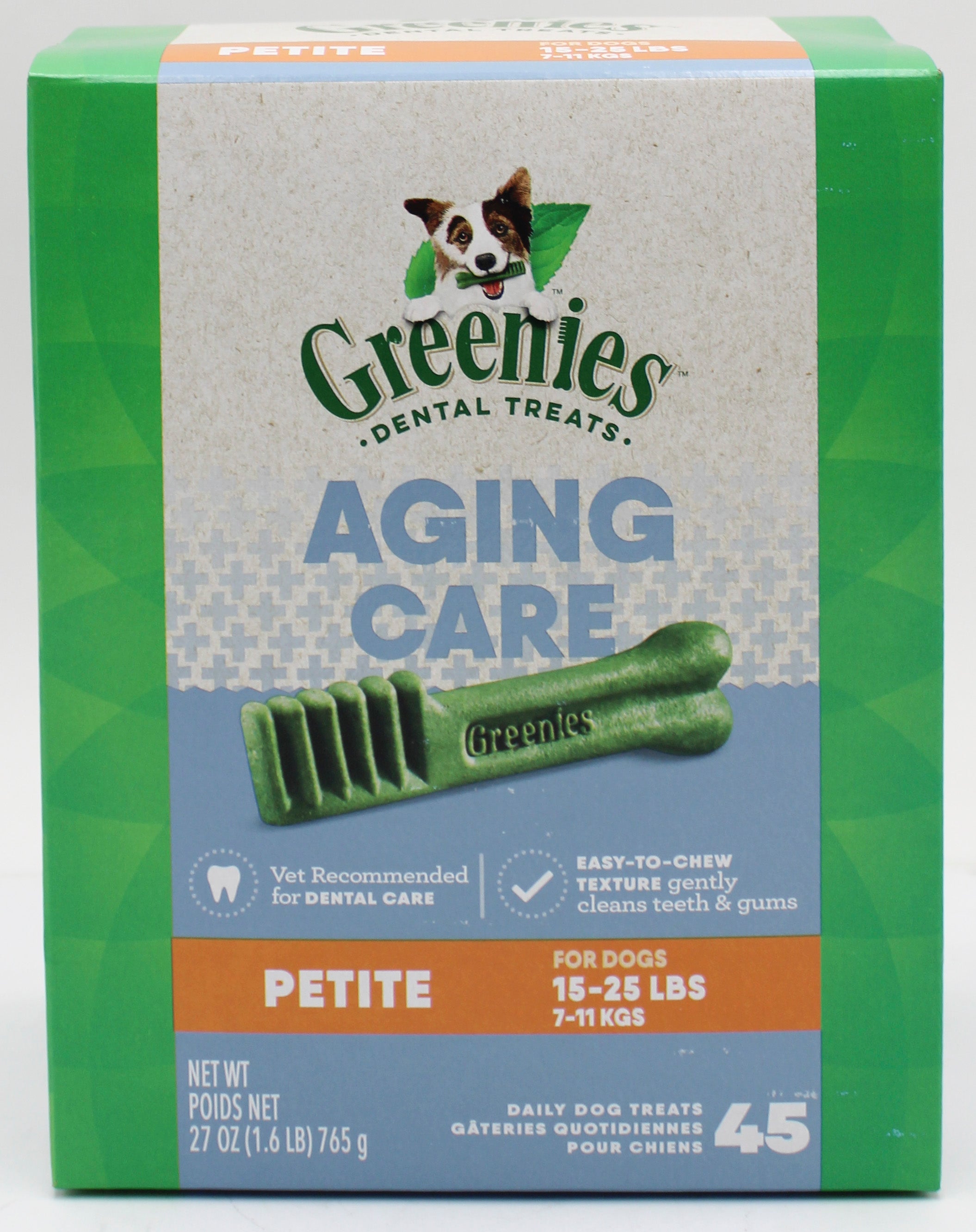 GREENIES Aging Care Dental Dog Treats Petite 27oz (45-Pack)
