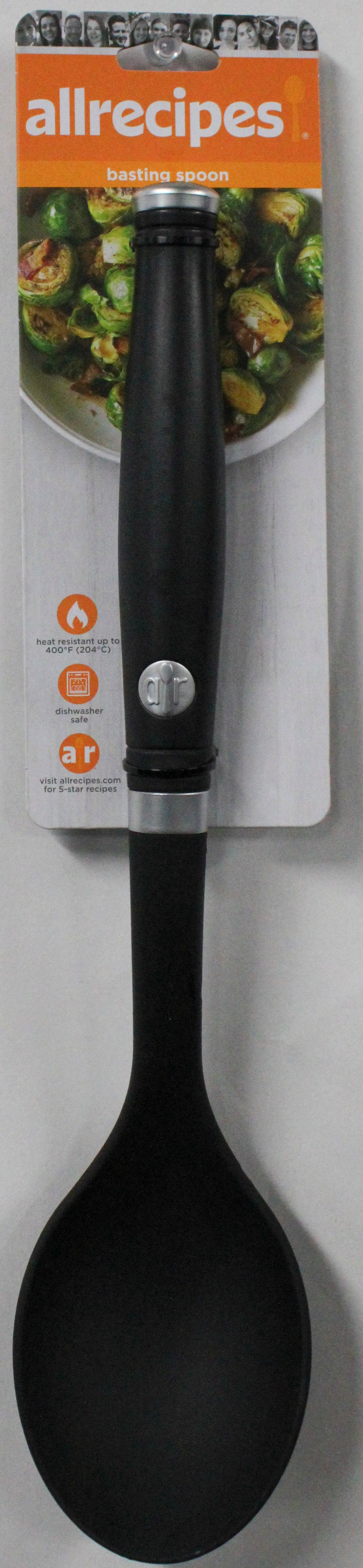 ALL RECIPES HANDLED SPOON BLK NI