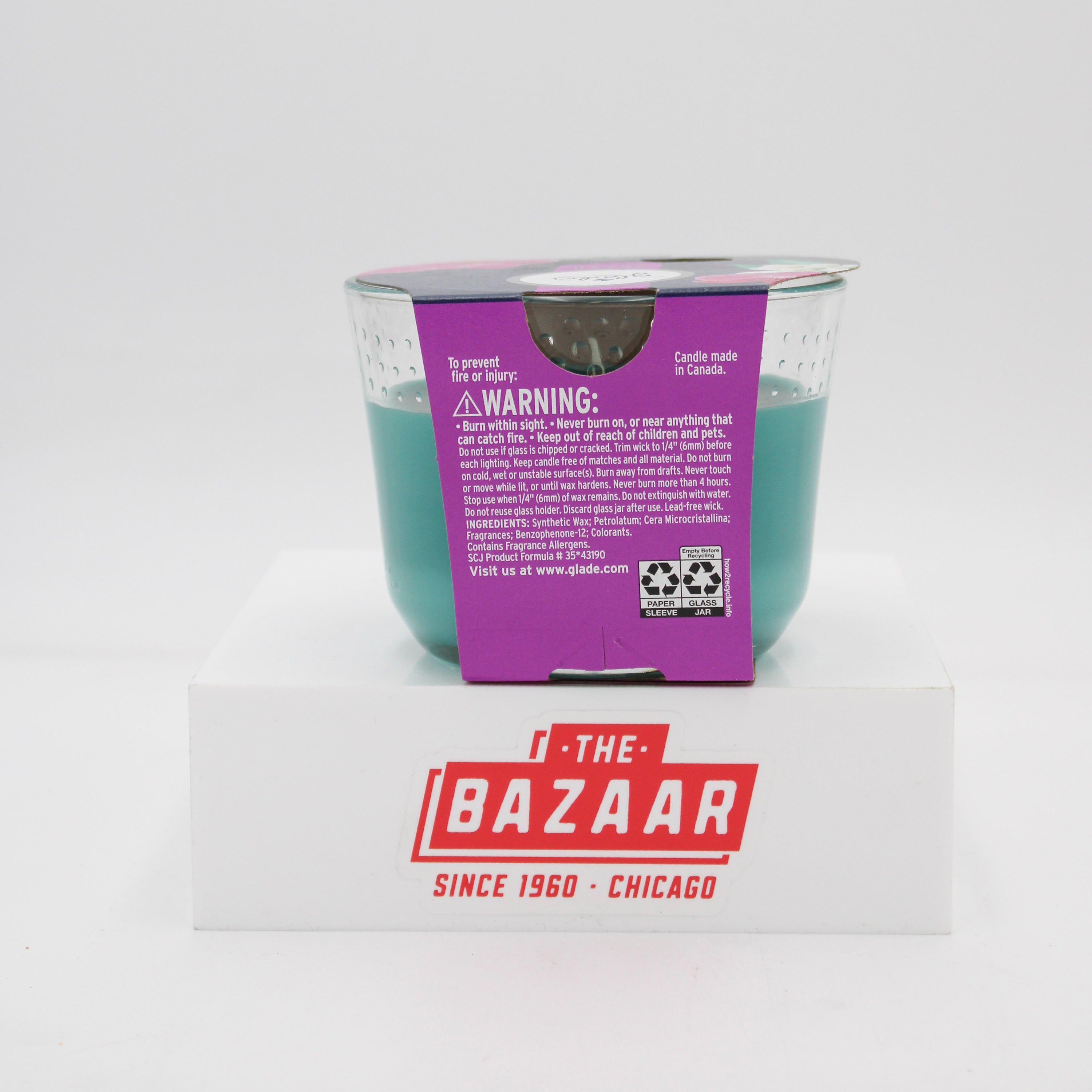 SP GLADE FRESH  3 WICK CANDLE ORCHID & NEROLI 6.8oz