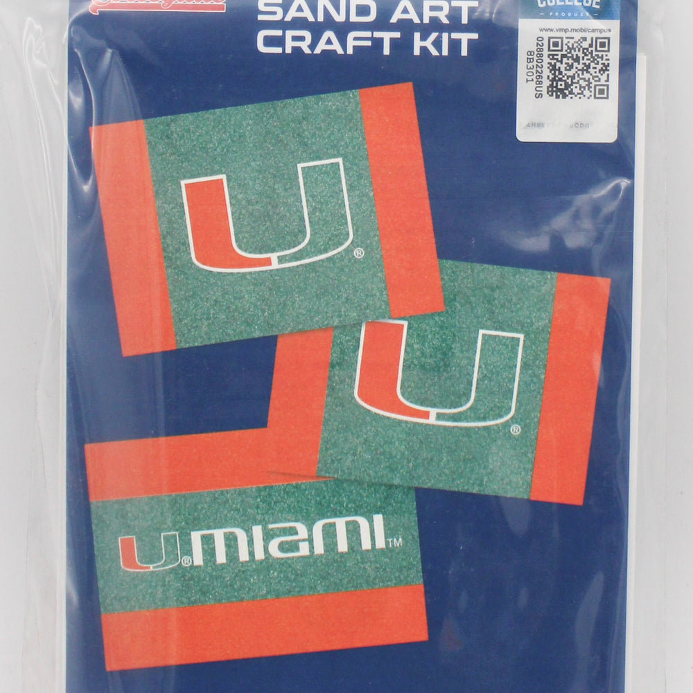 NCAA MIAMI HURRICANES SAND ART CRAFT KIT