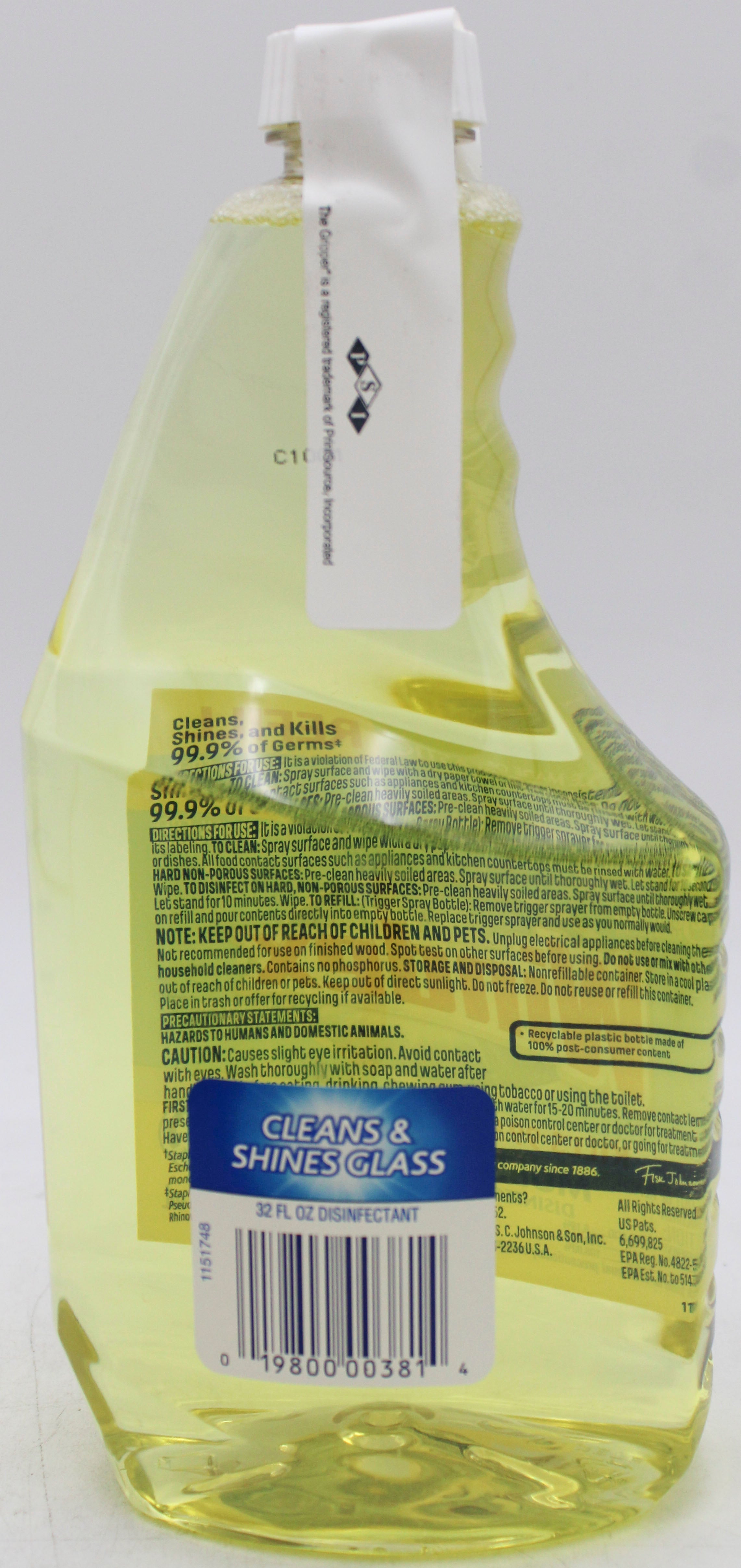 WINDEX MULTI SURFACE DISINFECTANT CLEANER  32oz 3 PACK AND 1 TRIGGER US