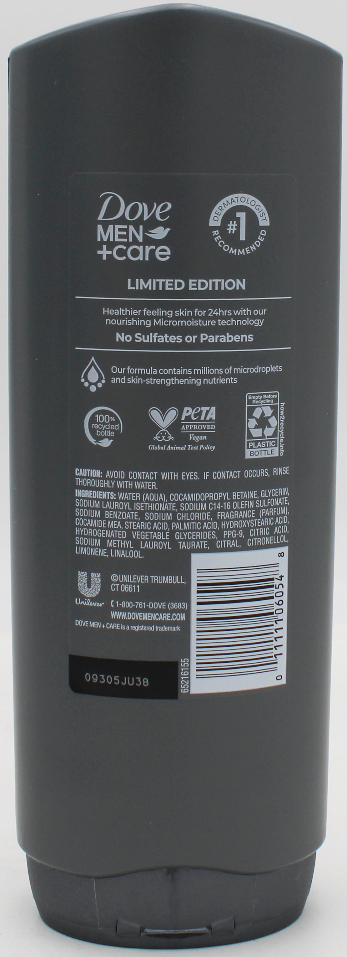 DOVE MENS CARE BODYWASH WINTER PINE + AMBER 18oz