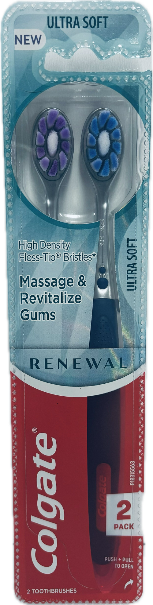 COLGATE MASSAGE&REVITALIZE GUMS RENEWAL TOOTHBRUSH VALUE 2CT ULTRA SOFT NI