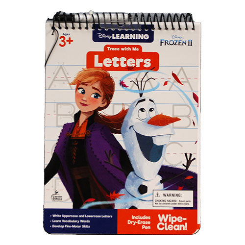 DISNEY LEARNING TRACE W/ME LETTERS AGES 3+/32 DRY ERASE PAGES W/MARKER