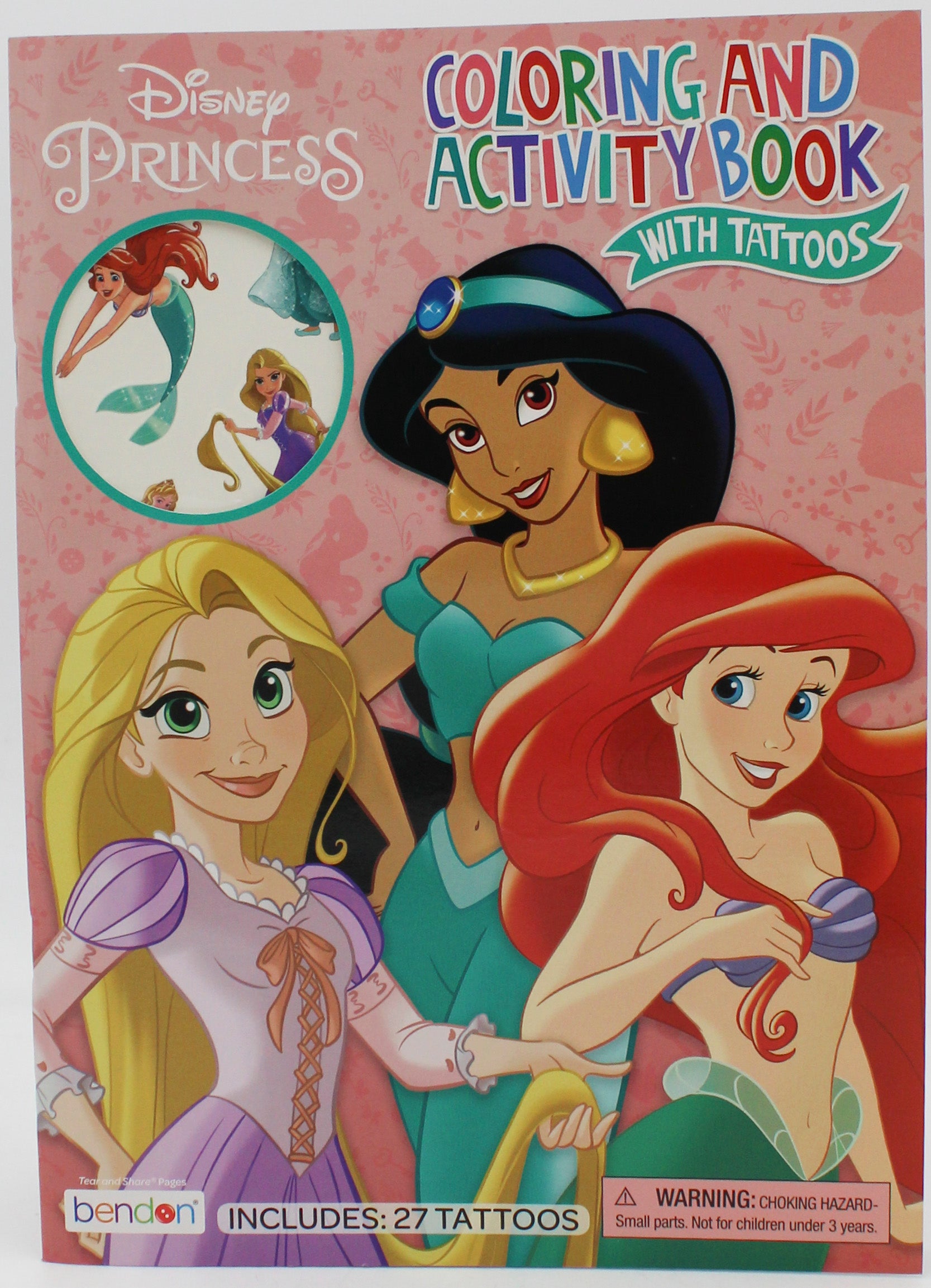 BENDON DISNEY PRINCESS ACTIVITY AND COLORING  BOOK W/TATTOOS PP$4.99
