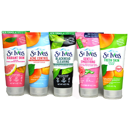 ST IVES FACE SCRUB 6oz-ASST DSPLY