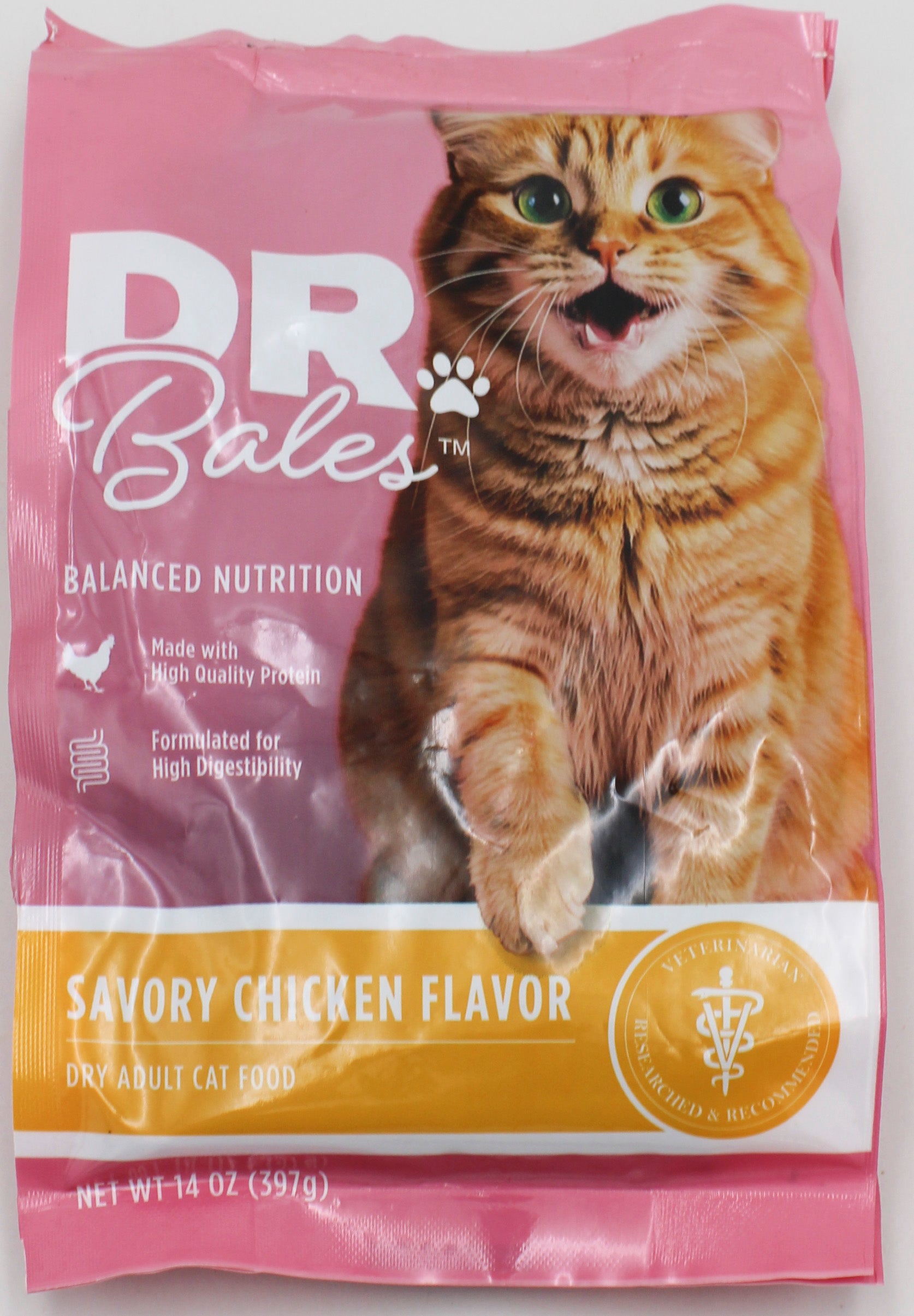 DR.BALES DRY CAT FOOD CHICKEN FLAVOR 14oz. EXP 3/05/2027