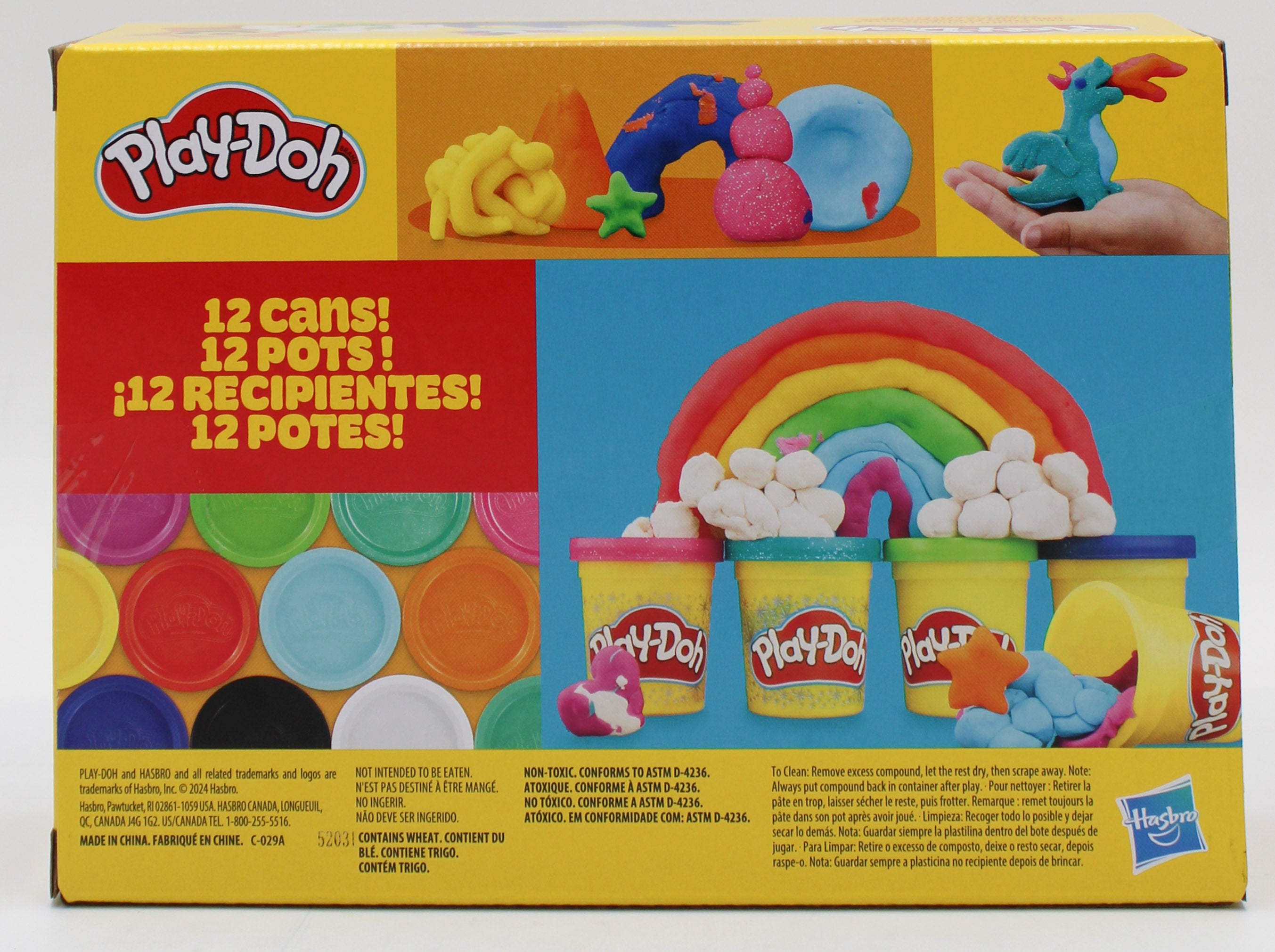 PLAY-DOH BRIGHT DELIGHTS 12PK