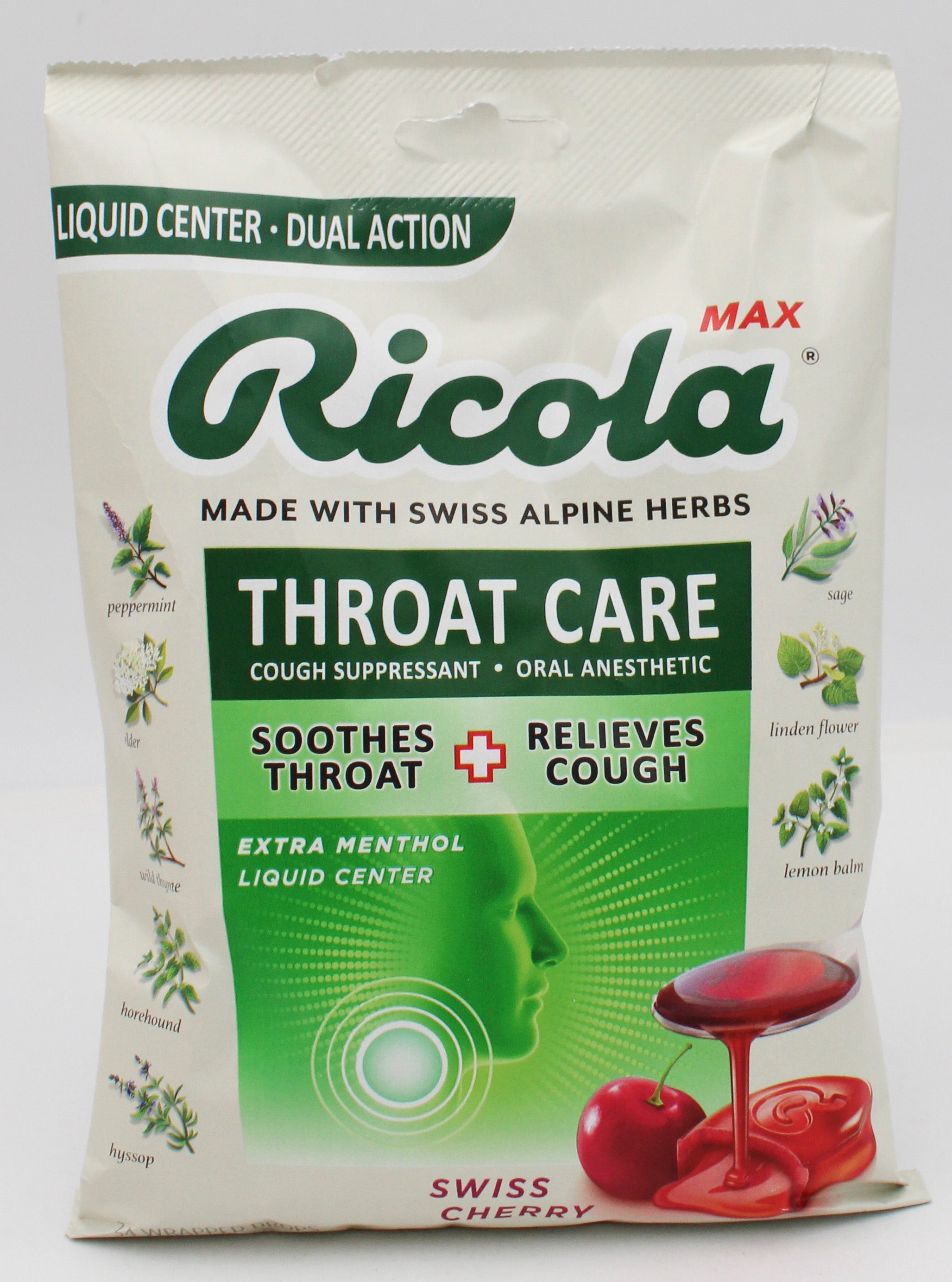 RICOLA 34 CT BAG MAX CHERRY THROAT CARE EXP 5/13/27